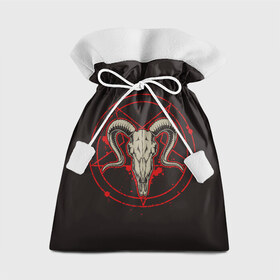 Подарочный 3D мешок с принтом Культ , 100% полиэстер | Размер: 29*39 см | demon | devil | fashion | goat | hell | horror | monster | satan | skull | style | ад | демон | дьявол | козёл | мода | монстр | сатана | стиль | ужас | череп