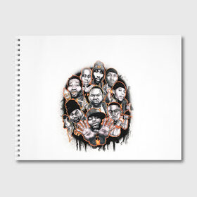 Альбом для рисования с принтом Wu-Tang Clan , 100% бумага
 | матовая бумага, плотность 200 мг. | Тематика изображения на принте: genius gza | method man | razor rza | wu tang | wu tang clan | ву танг клан | гангста рэп | гангстеры | девяти человек | музыка | хип хоп
