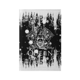 Обложка для паспорта матовая кожа с принтом QUEEN. , натуральная матовая кожа | размер 19,3 х 13,7 см; прозрачные пластиковые крепления | queen | британская рок группа | квин | куин | кьюин | мистер робот | музыка | рами малек | рок | рок музыка | фредди меркьюри