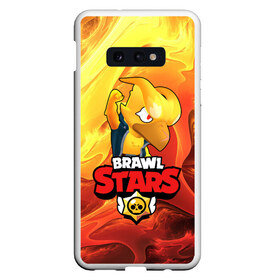 Чехол для Samsung S10E с принтом BRAWL STARS CROW , Силикон | Область печати: задняя сторона чехла, без боковых панелей | Тематика изображения на принте: bibi | brawl stars | coach mike | crow | leon | leon shark | max | mecha crow | mr.p | phoenix | sally leon | spike | sprout | unicorn | virus 8 bit | werewolf | ворон | оборотень | пингвин