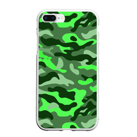 Чехол для iPhone 7Plus/8 Plus матовый с принтом CAMOUFLAGE GREEN , Силикон | Область печати: задняя сторона чехла, без боковых панелей | Тематика изображения на принте: camouflage | армия | военная форма | военный | вооружение | вооруженные силы | защита | защитный цвет | зеленый | камуфляж | маскировка | солдат | униформа | форма