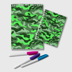 Блокнот с принтом CAMOUFLAGE GREEN , 100% бумага | 48 листов, плотность листов — 60 г/м2, плотность картонной обложки — 250 г/м2. Листы скреплены удобной пружинной спиралью. Цвет линий — светло-серый
 | camouflage | армия | военная форма | военный | вооружение | вооруженные силы | защита | защитный цвет | зеленый | камуфляж | маскировка | солдат | униформа | форма