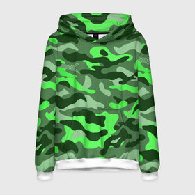 Мужская толстовка 3D с принтом CAMOUFLAGE GREEN , 100% полиэстер | двухслойный капюшон со шнурком для регулировки, мягкие манжеты на рукавах и по низу толстовки, спереди карман-кенгуру с мягким внутренним слоем. | camouflage | армия | военная форма | военный | вооружение | вооруженные силы | защита | защитный цвет | зеленый | камуфляж | маскировка | солдат | униформа | форма