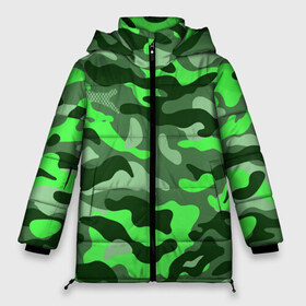 Женская зимняя куртка 3D с принтом CAMOUFLAGE GREEN , верх — 100% полиэстер; подкладка — 100% полиэстер; утеплитель — 100% полиэстер | длина ниже бедра, силуэт Оверсайз. Есть воротник-стойка, отстегивающийся капюшон и ветрозащитная планка. 

Боковые карманы с листочкой на кнопках и внутренний карман на молнии | camouflage | армия | военная форма | военный | вооружение | вооруженные силы | защита | защитный цвет | зеленый | камуфляж | маскировка | солдат | униформа | форма