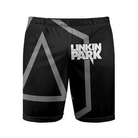 Мужские шорты спортивные с принтом LINKIN PARK [6] ,  |  | linkin | linkin park | music | park | rock | линкин | линкин парк | музыка | парк | рок