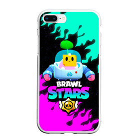 Чехол для iPhone 7Plus/8 Plus матовый с принтом BRAWL STARS (SPROUT) [26] , Силикон | Область печати: задняя сторона чехла, без боковых панелей | Тематика изображения на принте: 8 bit | android | brawl | brawl stars | clash | clash royale | game | leon | royale | sprout | stars | андроид | игра | кольт | леон | мобильные игры | спраут