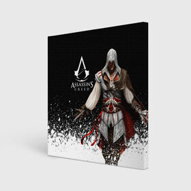 Холст квадратный с принтом Assassin’s Creed [04] , 100% ПВХ |  | ezio | game | ubisoft | ассасин крид | кредо ассасина | эцио
