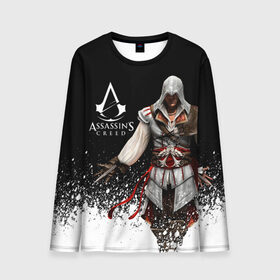 Мужской лонгслив 3D с принтом Assassin’s Creed [04] , 100% полиэстер | длинные рукава, круглый вырез горловины, полуприлегающий силуэт | ezio | game | ubisoft | ассасин крид | кредо ассасина | эцио