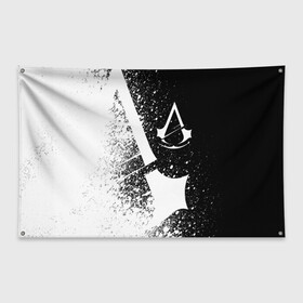 Флаг-баннер с принтом Assassin’s Creed [03] , 100% полиэстер | размер 67 х 109 см, плотность ткани — 95 г/м2; по краям флага есть четыре люверса для крепления | ezio | game | ubisoft | ассасин крид | кредо ассасина | эцио