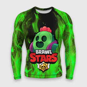 Мужской рашгард 3D с принтом BRAWL STARS SPIKE ,  |  | bibi | brawl stars | coach mike | crow | leon | leon shark | max | mecha crow | mr.p | phoenix | sally leon | spike | sprout | unicorn | virus 8 bit | werewolf | ворон | оборотень | пингвин