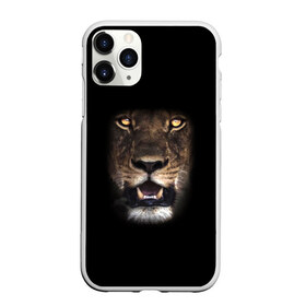 Чехол для iPhone 11 Pro Max матовый с принтом Fangs , Силикон |  | eyes | fangs | grin | jaw | lioness | muzzle | nose | глаза | клыки | львица | нос | оскал | пасть
