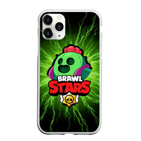 Чехол для iPhone 11 Pro матовый с принтом BRAWL STARS SPIKE , Силикон |  | bibi | brawl stars | coach mike | crow | leon | leon shark | max | mecha crow | mr.p | phoenix | sally leon | spike | sprout | unicorn | virus 8 bit | werewolf | ворон | оборотень | пингвин