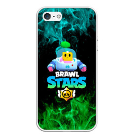 Чехол для iPhone 5/5S матовый с принтом Sprout Brawl Stars , Силикон | Область печати: задняя сторона чехла, без боковых панелей | brawl | brawl stars | sprout | бравл | бравл старс | росток | спраут | спраут brawl stars | спроут