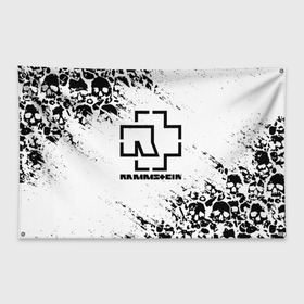 Флаг-баннер с принтом RAMMSTEIN , 100% полиэстер | размер 67 х 109 см, плотность ткани — 95 г/м2; по краям флага есть четыре люверса для крепления | lindemann | lm | rammstein | rock | кристиан лоренц | линдеманн | лм | музыка | рамштайн | рок | тилль линдеманн
