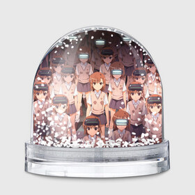 Снежный шар с принтом Railgun , Пластик | Изображение внутри шара печатается на глянцевой фотобумаге с двух сторон | anime | mikoto | misaka | railgun | toaru | аниме | анимэ | клон | клоны | микото | мисака | рейлган | тоару