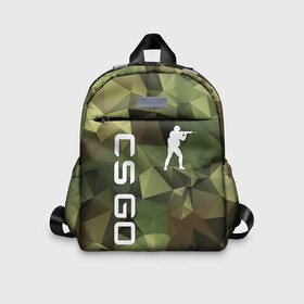 Детский рюкзак 3D с принтом CS GO CAMOUFLAGE , 100% полиэстер | лямки с регулируемой длиной, сверху петелька, чтобы рюкзак можно было повесить на вешалку. Основное отделение закрывается на молнию, как и внешний карман. Внутри дополнительный карман. По бокам два дополнительных кармашка | Тематика изображения на принте: astralis | awp | counter strike | cs go | cs go global offensive | cs:go | faze clan | hyper beast | team liquid | астралис | кс го | тим ликвид | фейз клан | хайпер бист