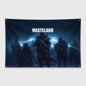 Флаг-баннер с принтом Wasteland 3 , 100% полиэстер | размер 67 х 109 см, плотность ткани — 95 г/м2; по краям флага есть четыре люверса для крепления | game wasteland 3 | post apocalyptic | wasteland | wasteland 2 | wasteland 3 | вастеленд | вестерленд | вестленд | вэстелэнд | игра wasteland | постапакалипсис | пустошь | ядерная зима