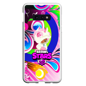 Чехол для Samsung S10E с принтом BRAWL STARSLEON UNICORN , Силикон | Область печати: задняя сторона чехла, без боковых панелей | Тематика изображения на принте: 8 | 8 bit | bibi | brawl stars | brock | bull | crow | dinomike | el primo | leon | mobile game | mr.p | nita | poko | ricochet | stars | tara | бравл старс | ворон | леон | мобильные игры