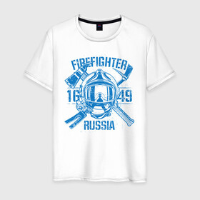 Мужская футболка хлопок с принтом FIREFIGHTER RUSSIA , 100% хлопок | прямой крой, круглый вырез горловины, длина до линии бедер, слегка спущенное плечо. | 112 | 23 февраля | 27 декабря | firefighter | герб | гкчс | знак | лого | логотип | министерство | мчс | мчс россии | мчсник | по чрезв | пожарная охрана | пожарник | пожарный | пч | россии | рф | символ | ситуации