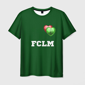 Мужская футболка 3D с принтом Локомотив , 100% полиэфир | прямой крой, круглый вырез горловины, длина до линии бедер | локомотив | москва | спорт | фк локомотив