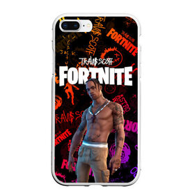 Чехол для iPhone 7Plus/8 Plus матовый с принтом TRAVIS SCOTT+FORTNITE , Силикон | Область печати: задняя сторона чехла, без боковых панелей | america | astro jack | astroworld | cactus jack | fortnite | fortnite 2 | fortnite х | rap | travis scott | usa | wish you were here | америка | астро джек | зарубежный реп | кактус джек | реп | сша | трэвис скотт | фортнайт | фортнайт 2