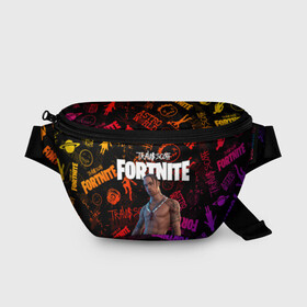 Поясная сумка 3D с принтом TRAVIS SCOTT+FORTNITE , 100% полиэстер | плотная ткань, ремень с регулируемой длиной, внутри несколько карманов для мелочей, основное отделение и карман с обратной стороны сумки застегиваются на молнию | america | astro jack | astroworld | cactus jack | fortnite | fortnite 2 | fortnite х | rap | travis scott | usa | wish you were here | америка | астро джек | зарубежный реп | кактус джек | реп | сша | трэвис скотт | фортнайт | фортнайт 2