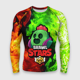 Мужской рашгард 3D с принтом BRAWL STARS SPIKE ,  |  | bibi | brawl stars | coach mike | crow | leon | leon shark | max | mecha crow | mr.p | phoenix | sally leon | spike | sprout | unicorn | virus 8 bit | werewolf | ворон | оборотень | пингвин