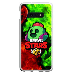 Чехол для Samsung S10E с принтом BRAWL STARS SPIKE , Силикон | Область печати: задняя сторона чехла, без боковых панелей | bibi | brawl stars | coach mike | crow | leon | leon shark | max | mecha crow | mr.p | phoenix | sally leon | spike | sprout | unicorn | virus 8 bit | werewolf | ворон | оборотень | пингвин