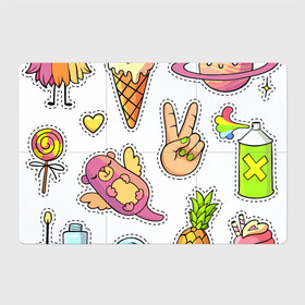 Магнитный плакат 3Х2 с принтом Emoji , Полимерный материал с магнитным слоем | 6 деталей размером 9*9 см | emoji | еда | животные | звери | наклейки | позитив | смайлы | стикеры