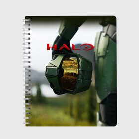 Тетрадь с принтом Halo (Z) , 100% бумага | 48 листов, плотность листов — 60 г/м2, плотность картонной обложки — 250 г/м2. Листы скреплены сбоку удобной пружинной спиралью. Уголки страниц и обложки скругленные. Цвет линий — светло-серый
 | combat evolved | halo | halo 2 | игра | ковенант | мастер чиф | стрелялка | хало | хало 2 | шутер | элит арбитр