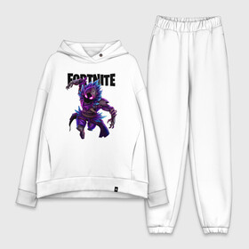 Женский костюм хлопок Oversize с принтом FORTNITE RAVEN ,  |  | fortnite | fortnite 2 | fortnite x маршмелло | ikonik | marshmello | ninja | ninja streamer | raven | travis scott | ворон | иконик | ниндзя | пили | рейвен | трэвис скотт | фортнайт