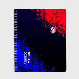 Тетрадь с принтом Atletico Madrid , 100% бумага | 48 листов, плотность листов — 60 г/м2, плотность картонной обложки — 250 г/м2. Листы скреплены сбоку удобной пружинной спиралью. Уголки страниц и обложки скругленные. Цвет линий — светло-серый
 | atletico | barcelona | borussia | chelsea | cristiano | football | juventus | manchester city | manchester united | messi | real madrid | ronaldo | sport | спорт | футбол