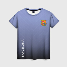 Женская футболка 3D с принтом Barcelona , 100% полиэфир ( синтетическое хлопкоподобное полотно) | прямой крой, круглый вырез горловины, длина до линии бедер | atletico | barcelona | borussia | chelsea | cristiano | football | juventus | manchester city | manchester united | messi | real madrid | ronaldo | sport | спорт | футбол