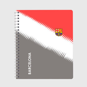 Тетрадь с принтом Barcelona , 100% бумага | 48 листов, плотность листов — 60 г/м2, плотность картонной обложки — 250 г/м2. Листы скреплены сбоку удобной пружинной спиралью. Уголки страниц и обложки скругленные. Цвет линий — светло-серый
 | atletico | barcelona | borussia | chelsea | cristiano | football | juventus | manchester city | manchester united | messi | real madrid | ronaldo | sport | спорт | футбол