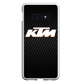 Чехол для Samsung S10E с принтом KTM КАРБОН (Z) , Силикон | Область печати: задняя сторона чехла, без боковых панелей | enduro | ktm | moto | motocycle | sportmotorcycle | ктм | мото | мотоспорт