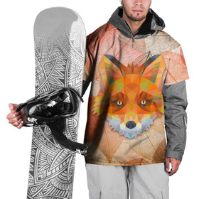 Накидка на куртку 3D с принтом Fox , 100% полиэстер |  | art | fox | арт | графика | лисы | минимализм | рисунок