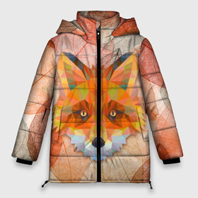 Женская зимняя куртка 3D с принтом Fox , верх — 100% полиэстер; подкладка — 100% полиэстер; утеплитель — 100% полиэстер | длина ниже бедра, силуэт Оверсайз. Есть воротник-стойка, отстегивающийся капюшон и ветрозащитная планка. 

Боковые карманы с листочкой на кнопках и внутренний карман на молнии | art | fox | арт | графика | лисы | минимализм | рисунок