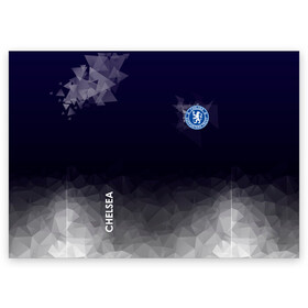 Поздравительная открытка с принтом Chelsea , 100% бумага | плотность бумаги 280 г/м2, матовая, на обратной стороне линовка и место для марки
 | atletico | barcelona | borussia | chelsea | cristiano | football | juventus | manchester city | manchester united | messi | real madrid | ronaldo | sport | спорт | футбол