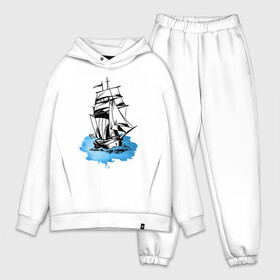 Мужской костюм хлопок OVERSIZE с принтом Корабль ,  |  | captain | fashion | ocean | sail | sailor | sea | ship | style | travel | water | yacht | вода | капитан | корабль | матрос | мода | море | океан | парус | путешествие | свобода | солнце | стиль | яхта