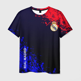 Мужская футболка 3D с принтом Real Madrid , 100% полиэфир | прямой крой, круглый вырез горловины, длина до линии бедер | atletico | barcelona | borussia | chelsea | cristiano | football | juventus | manchester city | manchester united | messi | real madrid | ronaldo | sport | спорт | футбол