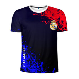 Мужская футболка 3D спортивная с принтом Real Madrid , 100% полиэстер с улучшенными характеристиками | приталенный силуэт, круглая горловина, широкие плечи, сужается к линии бедра | atletico | barcelona | borussia | chelsea | cristiano | football | juventus | manchester city | manchester united | messi | real madrid | ronaldo | sport | спорт | футбол