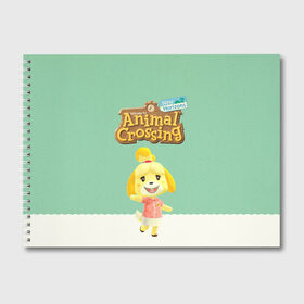 Альбом для рисования с принтом Animal Crossing , 100% бумага
 | матовая бумага, плотность 200 мг. | Тематика изображения на принте: animal crossing | isabelle | tom nook | энимал кроссинг