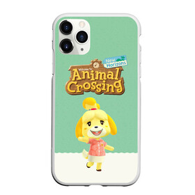 Чехол для iPhone 11 Pro Max матовый с принтом Animal Crossing , Силикон |  | Тематика изображения на принте: animal crossing | isabelle | tom nook | энимал кроссинг