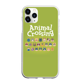 Чехол для iPhone 11 Pro Max матовый с принтом Animal Crossing , Силикон |  | Тематика изображения на принте: animal crossing | isabelle | tom nook | энимал кроссинг