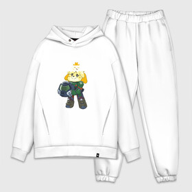 Мужской костюм хлопок OVERSIZE с принтом Animal Crossing ,  |  | Тематика изображения на принте: animal crossing | isabelle | tom nook | энимал кроссинг