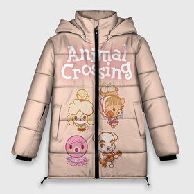 Женская зимняя куртка 3D с принтом Animal Crossing , верх — 100% полиэстер; подкладка — 100% полиэстер; утеплитель — 100% полиэстер | длина ниже бедра, силуэт Оверсайз. Есть воротник-стойка, отстегивающийся капюшон и ветрозащитная планка. 

Боковые карманы с листочкой на кнопках и внутренний карман на молнии | Тематика изображения на принте: animal crossing | isabelle | tom nook | энимал кроссинг
