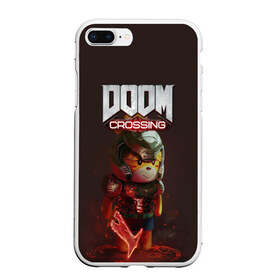 Чехол для iPhone 7Plus/8 Plus матовый с принтом Doom Crossing , Силикон | Область печати: задняя сторона чехла, без боковых панелей | Тематика изображения на принте: animal crossing | isabelle | tom nook | энимал кроссинг