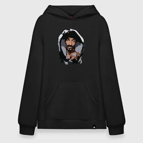 Худи SuperOversize хлопок с принтом Snoop Dogg , 70% хлопок, 30% полиэстер, мягкий начес внутри | карман-кенгуру, эластичная резинка на манжетах и по нижней кромке, двухслойный капюшон
 | 2pac | black | dog | dr dre | hip hop | rap | snoop dogg | west coast | гангстер | микрофон | музыка | рифма | рэп | рэпер | снуп дог | собака | хип хоп