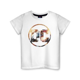 Детская футболка хлопок с принтом Cyborg , 100% хлопок | круглый вырез горловины, полуприлегающий силуэт, длина до линии бедер | cyborg | dc | shtatjl | киборг | логотип