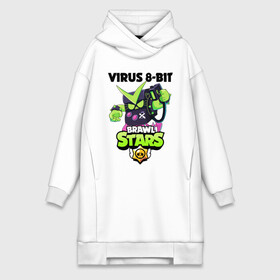 Платье-худи хлопок с принтом BRAWL STARS VIRUS 8 BIT ,  |  | bibi | brawl stars | coach mike | crow | leon | leon shark | max | mecha crow | mr.p | phoenix | sally leon | spike | sprout | tara | unicorn | virus 8 bit | werewolf | ворон | оборотень